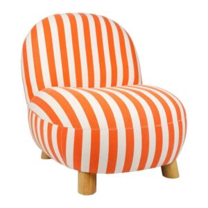 FAUTEUIL BELLY ORANGE ECRU