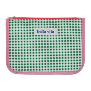 POCHETTE PLOUF ET SUN VERT ROSE