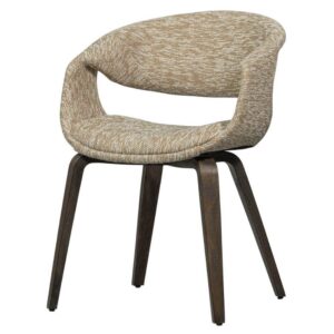 CHAISE SABLE EN BOIS AVEC ACCOUDOIRS YOSSI