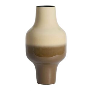 VASE SINDO TAUPE ET BRUN FONCÉ